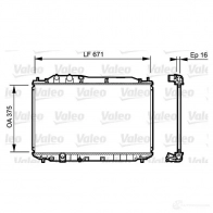 Радиатор охлаждения двигателя VALEO XM Z68 Honda Civic 8 (FD, FA) Седан 1.6 114 л.с. 2005 – 2024 735238 3276427352382
