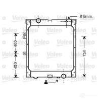 Радиатор охлаждения двигателя VALEO 3276427334265 733426 ZA8GE C1 236840