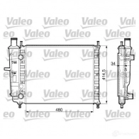 Радиатор охлаждения двигателя VALEO Z5AO62 732788 RM1 90 Fiat