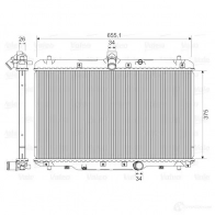 Радиатор охлаждения двигателя VALEO 3276427354003 Suzuki Q L8BHT 735400