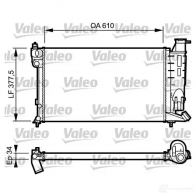 Радиатор охлаждения двигателя VALEO 236050 RC104 7 730983 TH131