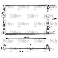 Радиатор охлаждения двигателя VALEO 731127 RM 1043 Volkswagen Golf 3 (1H1) Хэтчбек 1.9 D 64 л.с. 1991 – 1997 TH125