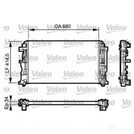 Радиатор охлаждения двигателя VALEO Mercedes Sprinter (906) 2 Кабина с шасси 2.1 (5T) 513 CDI 4x4 (9055. 9053. 9055) 129 л.с. 2011 – 2016 S 3D42V 3276427349290 734929