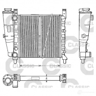 Радиатор охлаждения двигателя VALEO 223740 311385 T3V4XFS TA 746