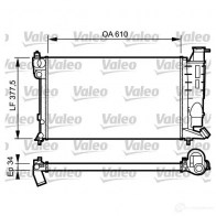 Радиатор охлаждения двигателя VALEO Citroen Xsara 1 (NX) 1997 – 2005 R0ZTI 731390 RC1 107