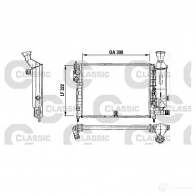 Радиатор охлаждения двигателя VALEO EXOTZKD 230491 220670 TA6 25
