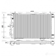Радиатор охлаждения двигателя VALEO Mercedes S-Class (W126) 1 1 260 SE (126.020) 160 л.с. 1985 – 1991 MIT 40 733134
