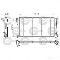 Радиатор охлаждения двигателя VALEO ITBO59 220765 232517 RM 1126