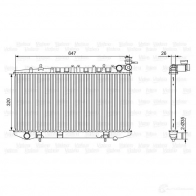 Радиатор охлаждения двигателя VALEO Nissan Sunny 701529 3276427015294 LL9R OW