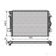 Радиатор охлаждения двигателя VALEO Audi A1 (8X) 1 2010 – 2018 3276427356229 E80 XWU1 735622