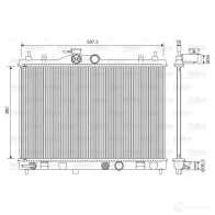 Радиатор охлаждения двигателя VALEO Nissan Tiida (SC11) 1 Седан 1.6 110 л.с. 2007 – 2012 YH YMS7C 3276427015737 701573
