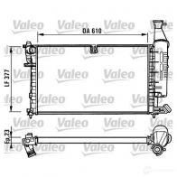 Радиатор охлаждения двигателя VALEO R M1097 731296 TH174 236193