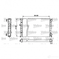 Радиатор охлаждения двигателя VALEO 730505 Volkswagen Golf 3 (1H1) Хэтчбек 1.8 75 л.с. 1991 – 1997 2WH1O TA6 51