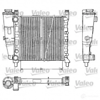 Радиатор охлаждения двигателя VALEO 239837 T A436 811385 TA746