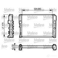 Радиатор охлаждения двигателя VALEO 3276427328707 732870 U H3U5 Mercedes E-Class (W211) 3 Седан 2.1 E 220 CDI (2108) 170 л.с. 2006 – 2008