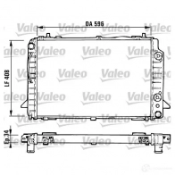 Радиатор охлаждения двигателя VALEO Audi 80 (B4, 8G7) 4 Кабриолет 2.8 174 л.с. 1992 – 2000 731430 3276427314304 U139 5O