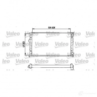 Радиатор охлаждения двигателя VALEO Seat Cordoba (6K) 1 1993 – 2002 731025 TH124 RM 1044