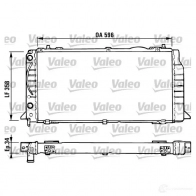 Радиатор охлаждения двигателя VALEO 731422 C8 BWMS Audi 80 (B3) 3 Седан 2.0 E 16V quattro 137 л.с. 1990 – 1991 3276427314229