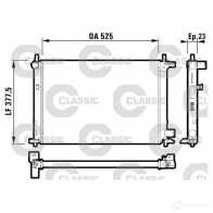 Радиатор охлаждения двигателя VALEO RM116 9 Ford Fiesta 4 (DX, J) 1995 – 2002 UNUXFP 232003