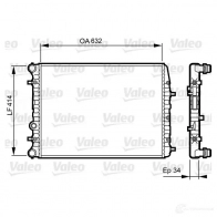 Радиатор охлаждения двигателя VALEO 236730 ORSGX 732864 TA114 C