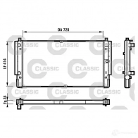 Радиатор охлаждения двигателя VALEO 4B9FUI1 220735 R M1042 231616