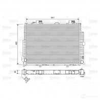 Радиатор охлаждения двигателя VALEO 3276427347968 2GO LGM Mercedes E-Class (W210) 2 Седан 5.4 E 55 AMG (274) 354 л.с. 1997 – 2002 734796