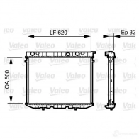 Радиатор охлаждения двигателя VALEO I2E1E5 W 237448 735229 3276427352290