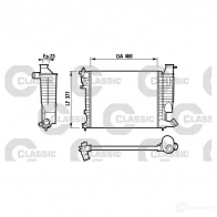 Радиатор охлаждения двигателя VALEO 232534 Peugeot 406 1 (8E, 8F) Универсал 1.8 16V 110 л.с. 1996 – 2000 V5YCFD RM 1130