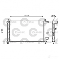 Радиатор охлаждения двигателя VALEO TZTU3 231735 RM 1168 Ford Fiesta 4 (DX, JA, JB) Хэтчбек 1.2 5 i 16V 75 л.с. 1995 – 2002