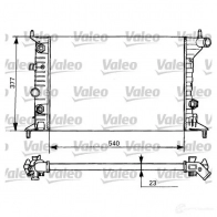 Радиатор охлаждения двигателя VALEO R M1058 731393 236218 TH154