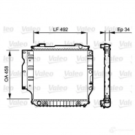 Радиатор охлаждения двигателя VALEO Jeep Wrangler (TJ) 2 1997 – 2006 735196 DBJ JGVC 3276427351965