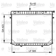 Радиатор охлаждения двигателя VALEO JDMP A0 731237 Opel Frontera (A) 1 Кроссовер 2.8 TD (5BMWL4) 113 л.с. 1995 – 1998 3276427312379