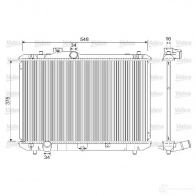 Радиатор охлаждения двигателя VALEO Suzuki Swift (MZ, EZ) 2 2004 – 2010 733216 XO417 7
