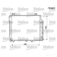 Радиатор охлаждения двигателя VALEO 236396 3276427318074 GL 6ZI 731807