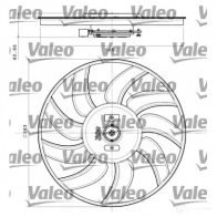 Вентилятор радиатора VALEO 3276426963503 1206096504 696350 0Q HLB
