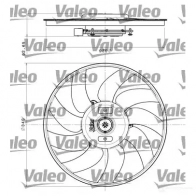 Вентилятор радиатора VALEO 3276426963497 696349 1206096500 3L 1BDR
