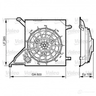 Вентилятор радиатора VALEO 696370 Opel Astra (G) 2 Хэтчбек 1.7 CDTI (F08. F48) 80 л.с. 2003 – 2009 3276426963701 AQ5 C7E8