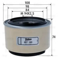 Топливный фильтр VALEO OCX M7D 1437844698 587180