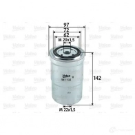 Топливный фильтр VALEO 5 6HSWF 587732 Mitsubishi Pajero 3 (V7, V6) Внедорожник 2.5 TDi 99 л.с. 2000 – 2006 3276425877320