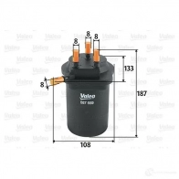 Топливный фильтр VALEO 62 NADA 587559 3276425875593 Renault Scenic (JM) 2 Минивэн 1.5 dCi (JM02. JM13) 101 л.с. 2003 – 2025