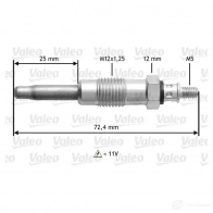 Свеча накала VALEO 345100 D6EM 100 21167050 E1NVNUA - Изображение 2