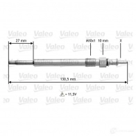 Свеча накала VALEO D5CP 121 345121 21167112 WTXMY - Изображение 2