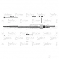 Свеча накала VALEO 345175 CXPJ2 1193418954 D4AP17 5 - Изображение 2