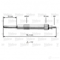 Свеча накала VALEO 21167108 D5C M150 95YT7AF 345150 - Изображение 2