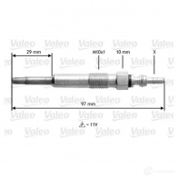 Свеча накала VALEO FBLG0 345136 D5CP 136 21167078 - Изображение 2