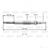 Свеча накала VALEO 1E6AQIN 345109 D5CP 109 1193418888 - Изображение 2