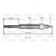 Свеча накала VALEO 345189 GGCFS D5CM18 9 21167058 - Изображение 2