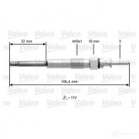 Свеча накала VALEO D 5CP132 GD87IYY 21167116 345132 - Изображение 2