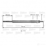 Свеча накала VALEO 345211 D 4DM211 1193418990 Y3OV9 - Изображение 2