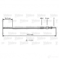 Свеча накала VALEO D 4AP204 80JK8AK 1193418983 345204 - Изображение 2